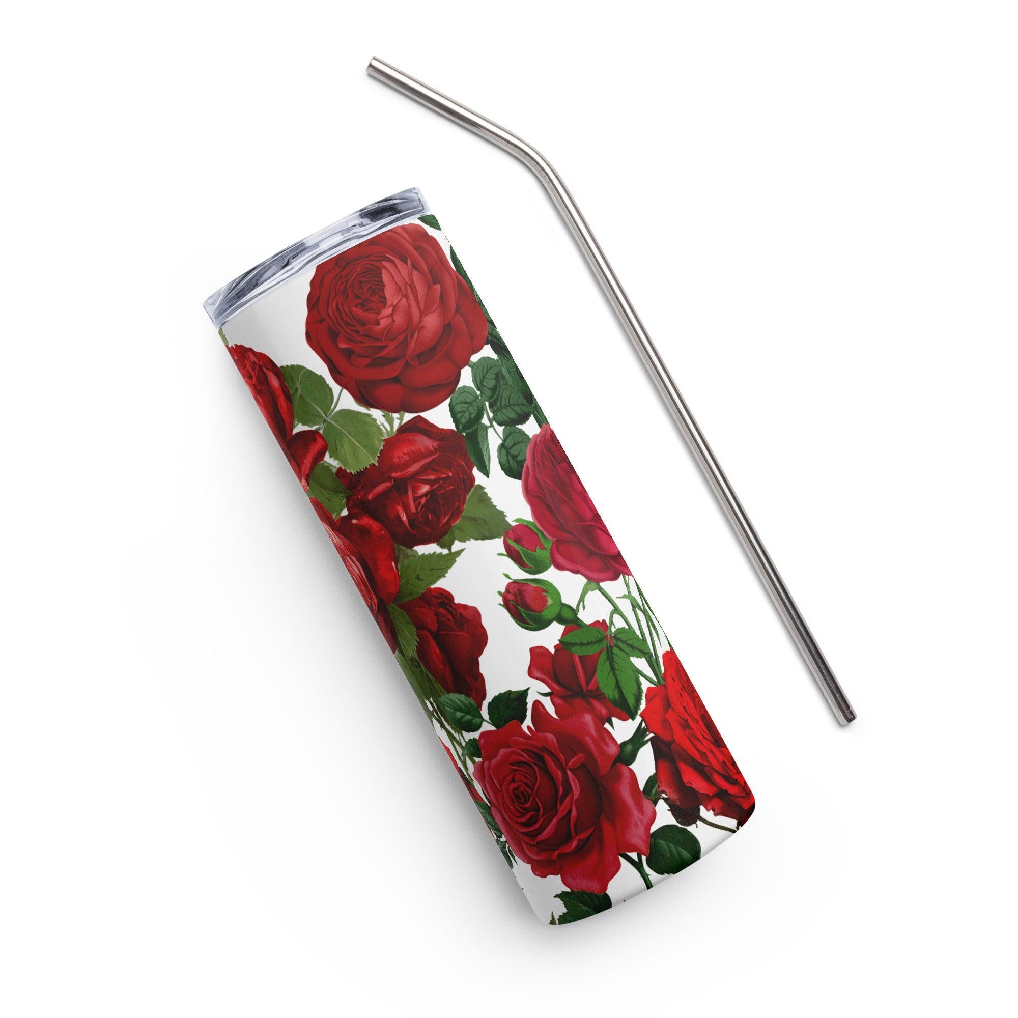 Flowery Stainless Steel Tumbler - Briadanna