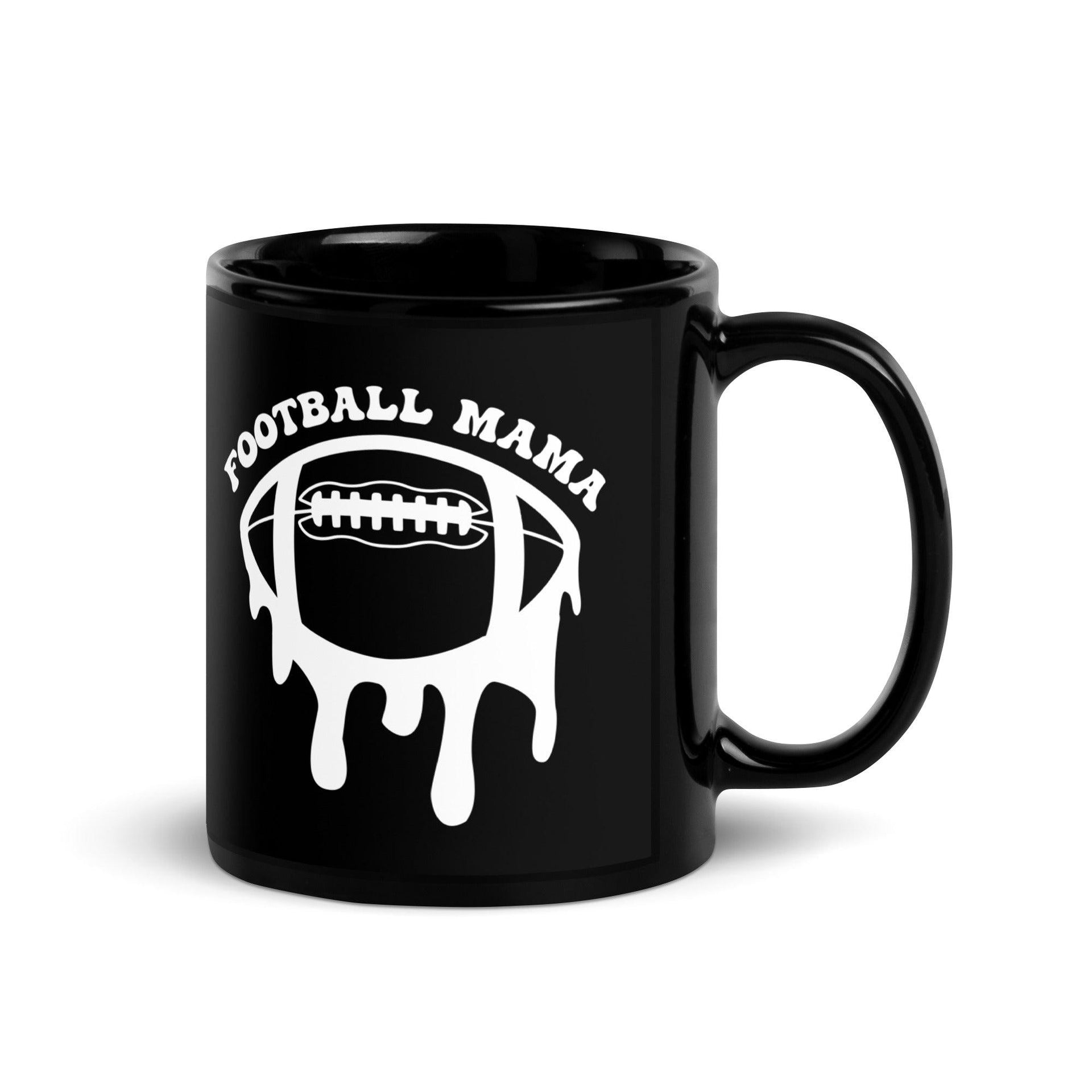 Football Mama Black Mug - Briadanna