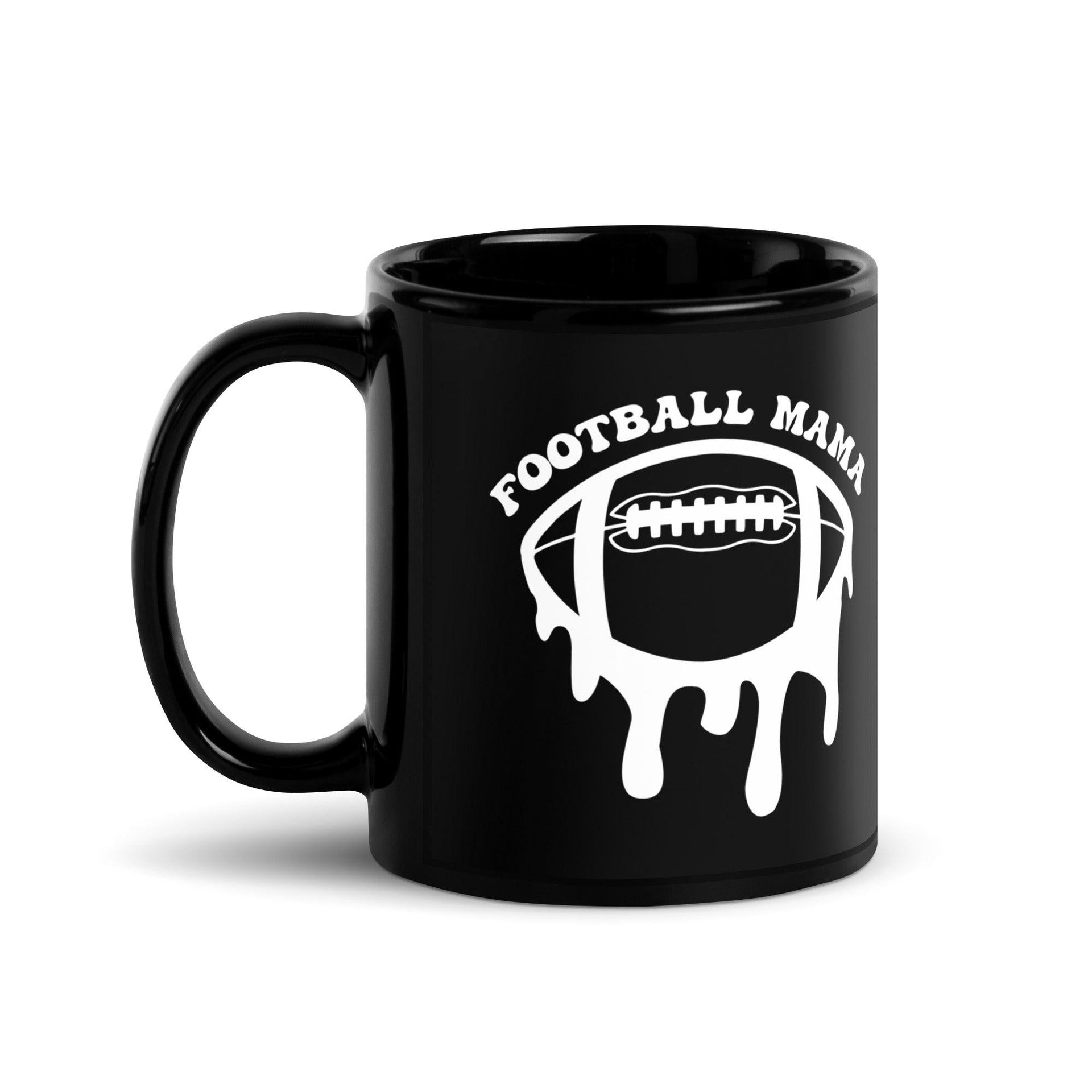 Football Mama Black Mug - Briadanna