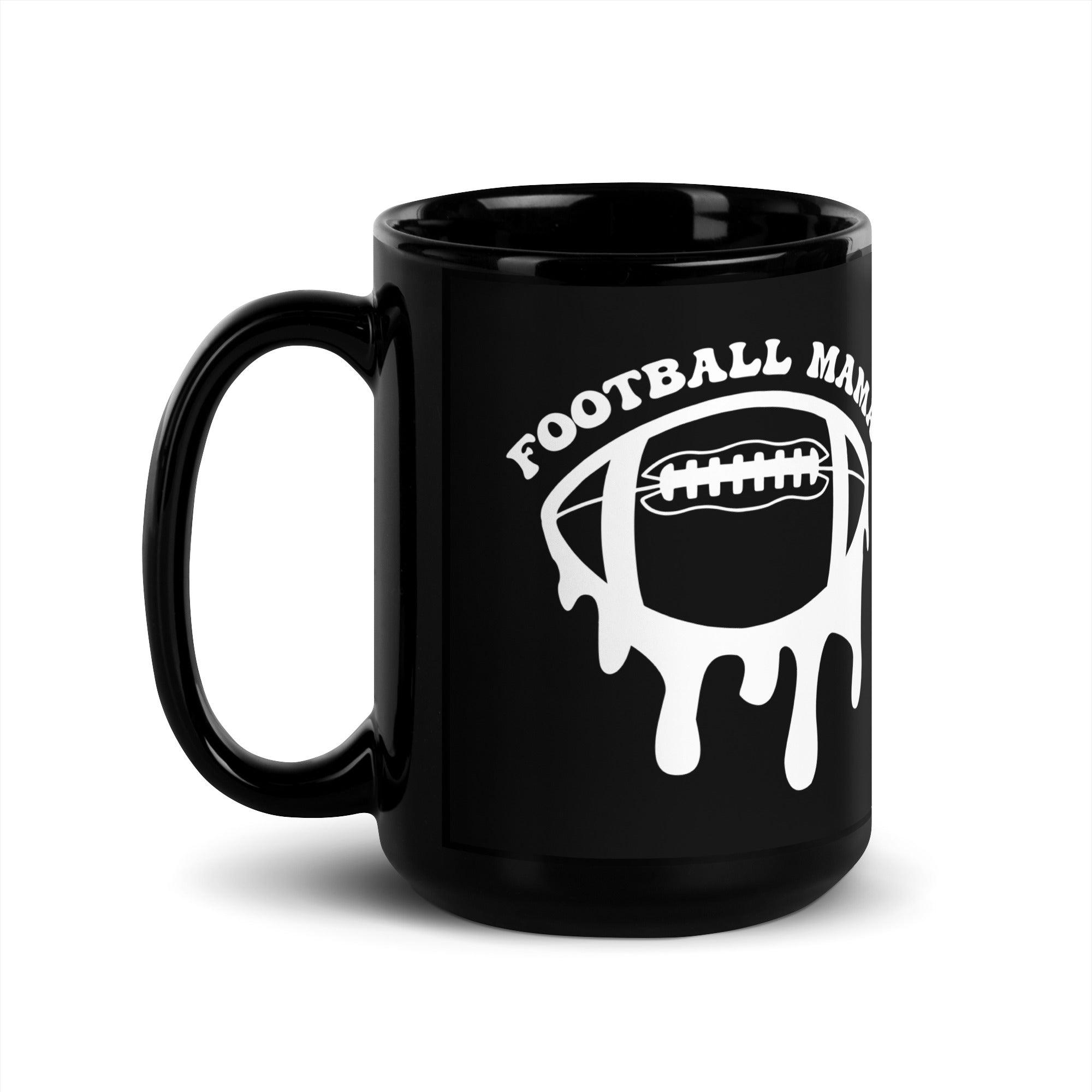 Football Mama Black Mug - Briadanna