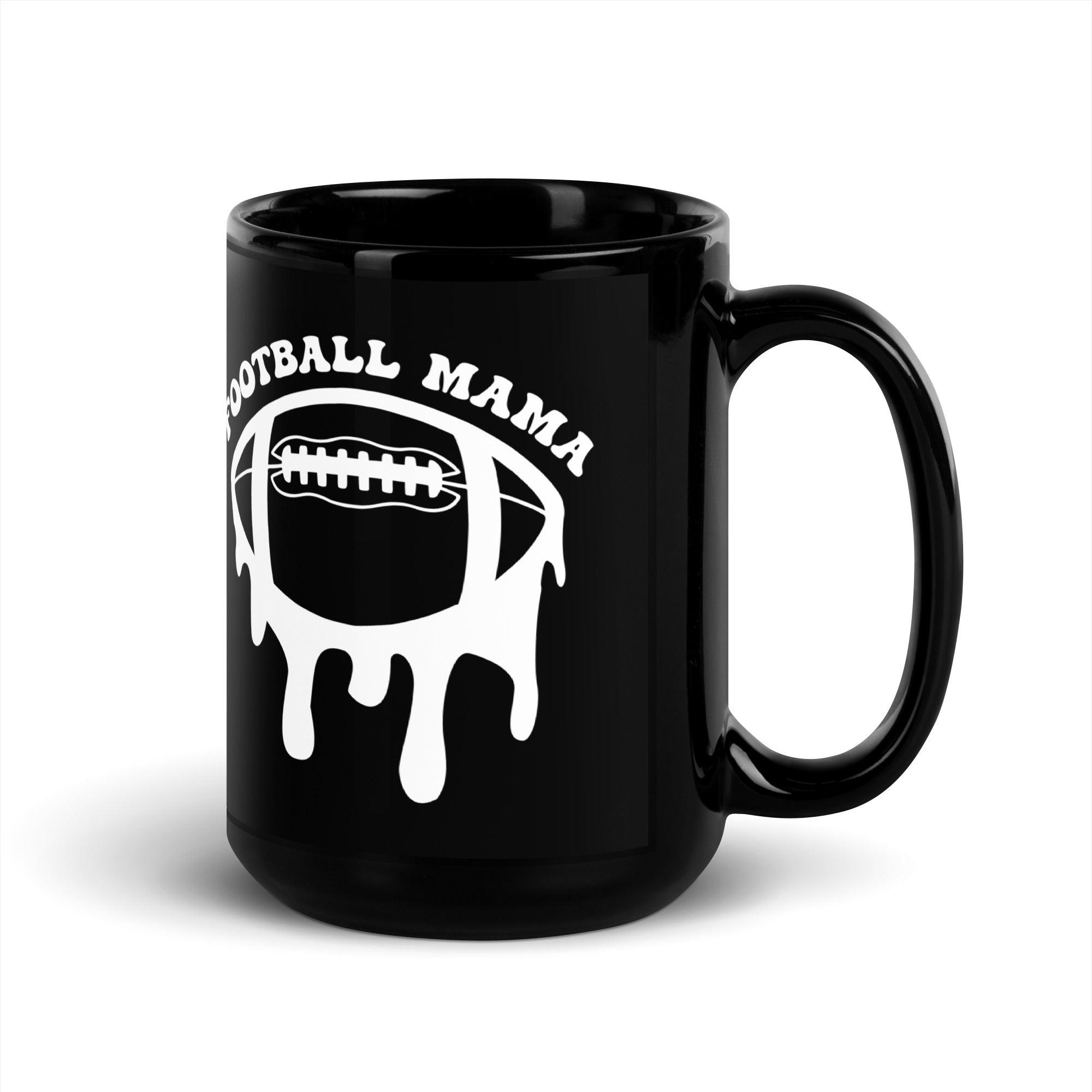 Football Mama Black Mug - Briadanna