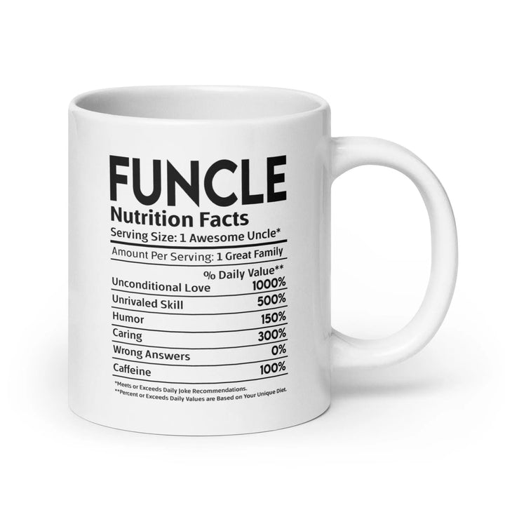 Funcle's White Glossy Mug - Briadanna