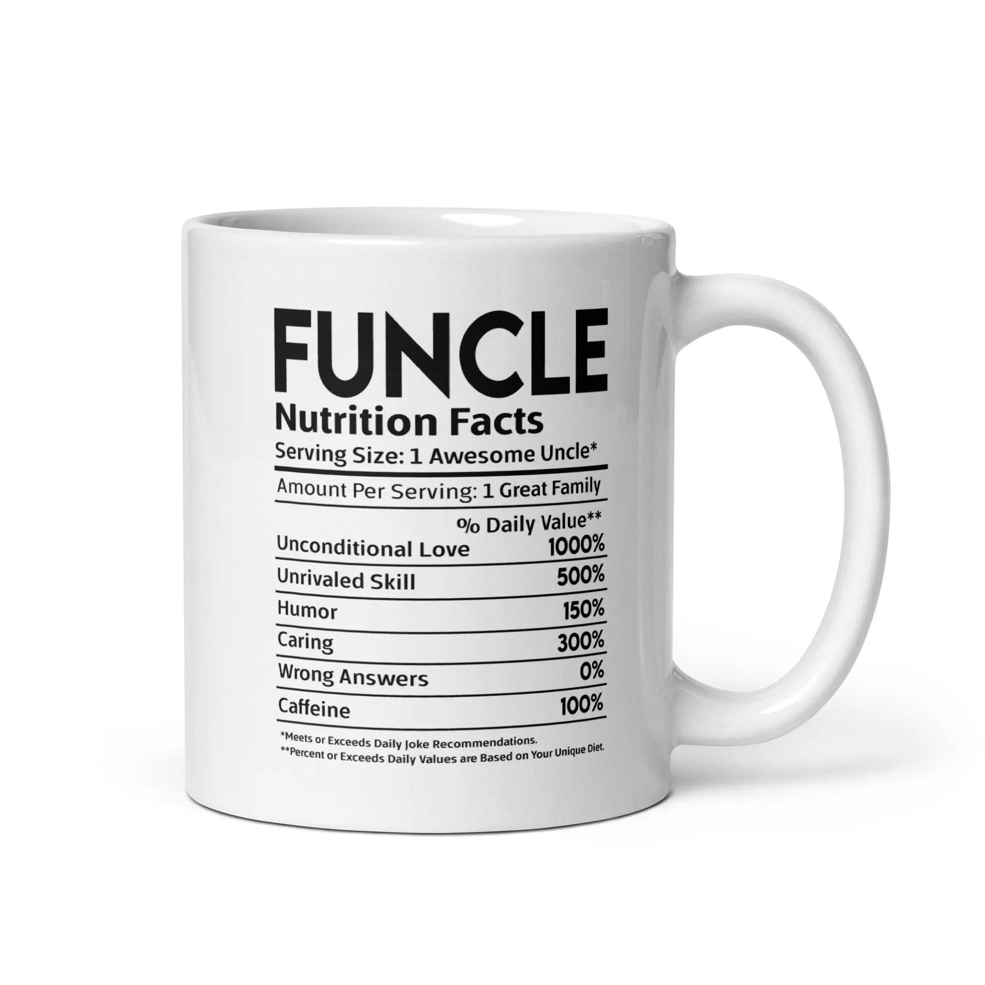 Funcle's White Glossy Mug - Briadanna