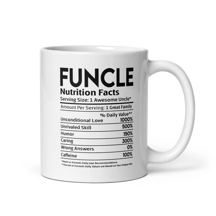 Funcle's White Glossy Mug - Briadanna