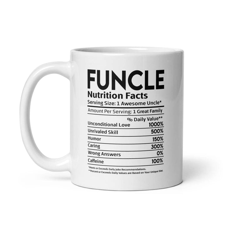 Funcle's White Glossy Mug - Briadanna