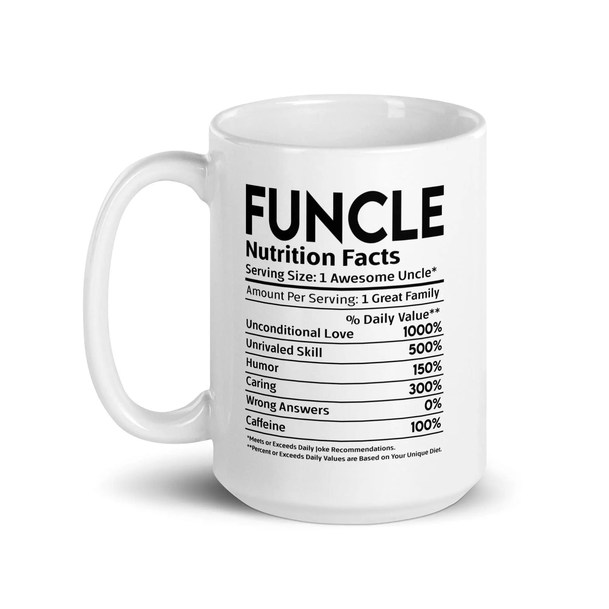 Funcle's White Glossy Mug - Briadanna