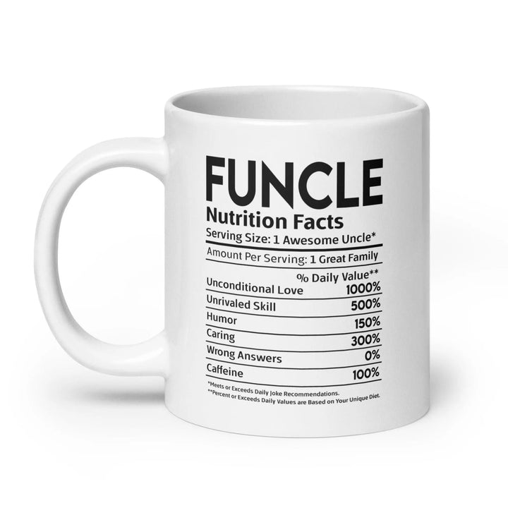 Funcle's White Glossy Mug - Briadanna