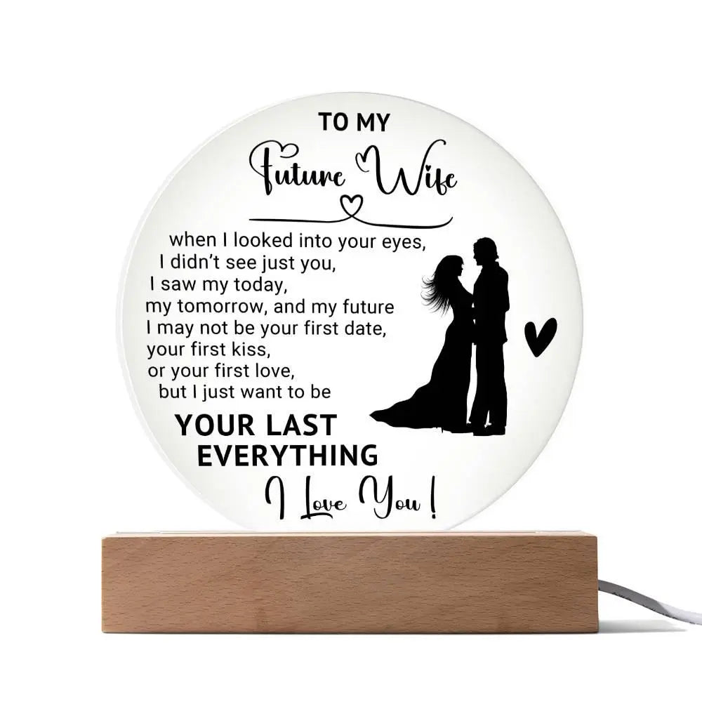 Future Wife Acrylic Circle Plaque - Briadanna