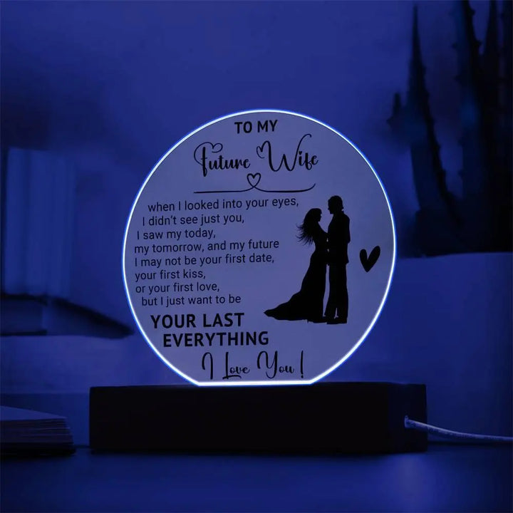 Future Wife Acrylic Circle Plaque - Briadanna