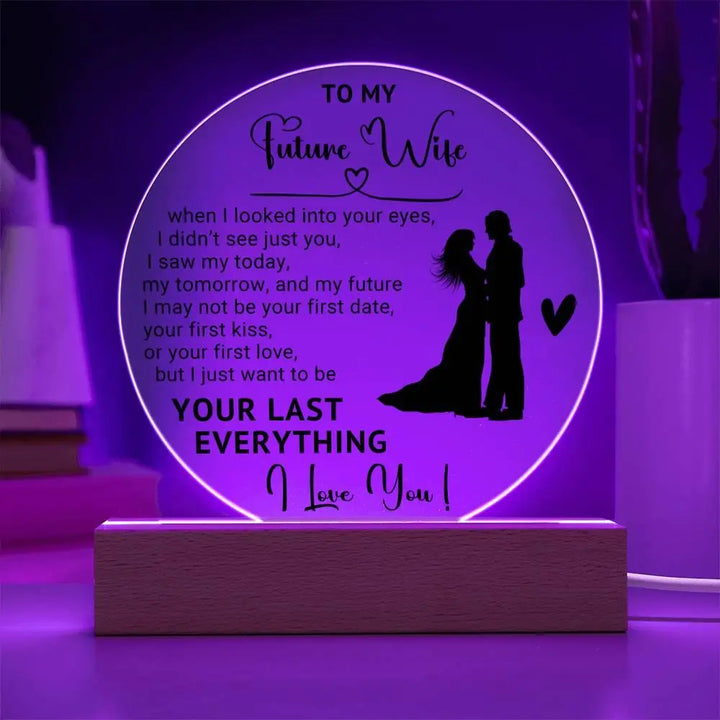 Future Wife Acrylic Circle Plaque - Briadanna