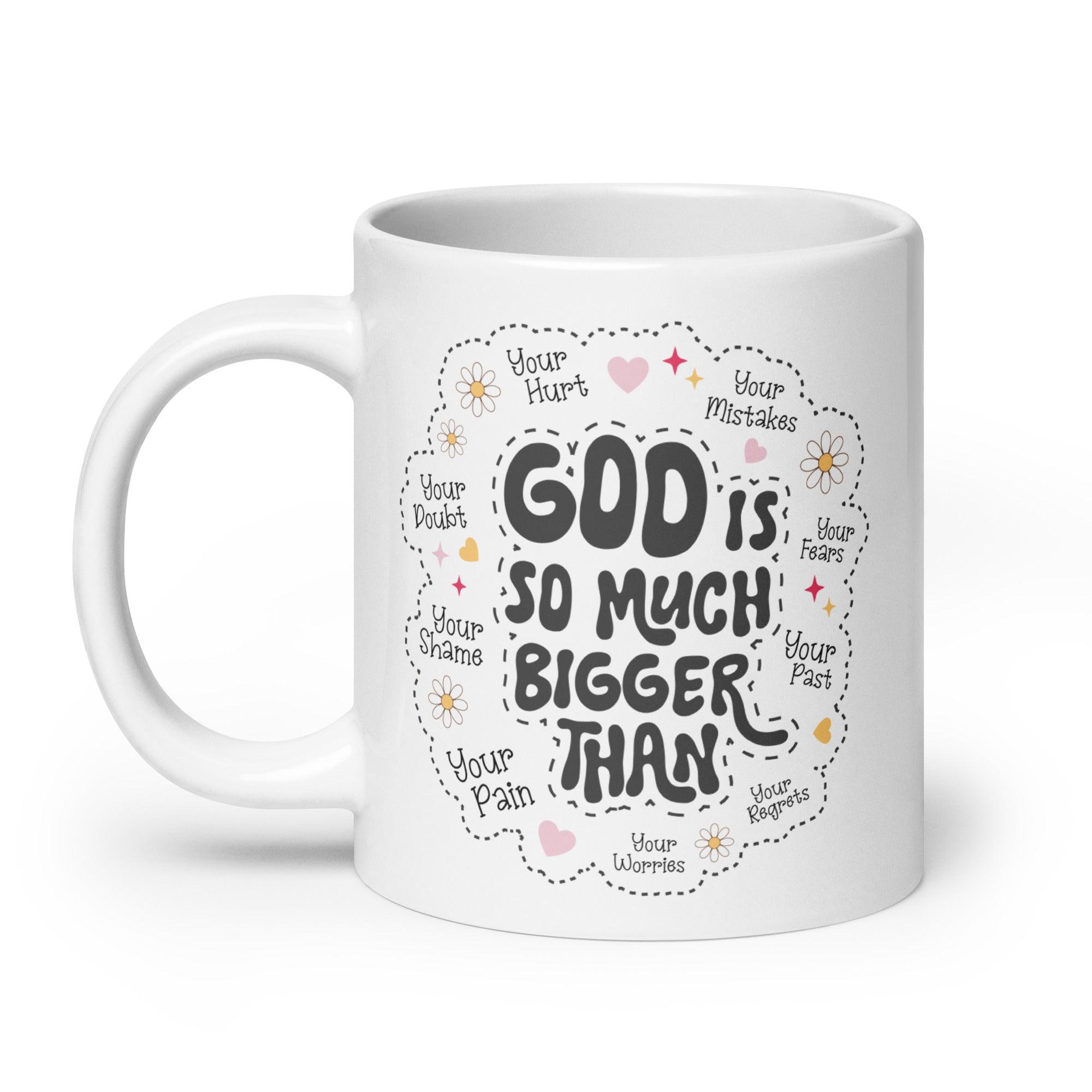 God Is Bigger Glossy Mug - Briadanna