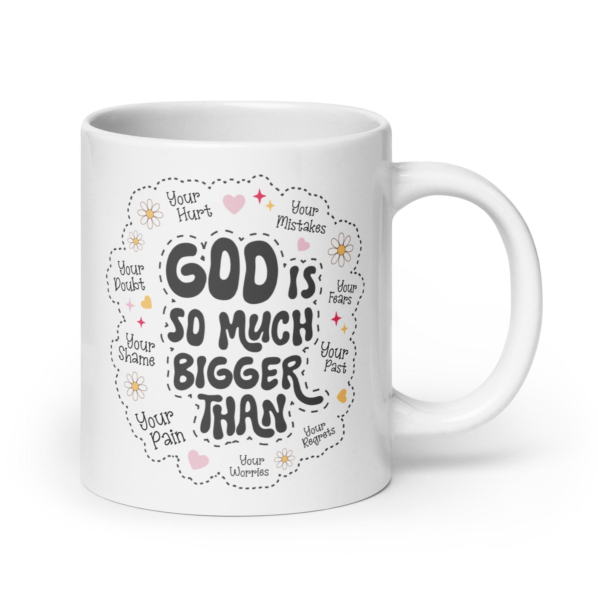 God Is Bigger Glossy Mug - Briadanna