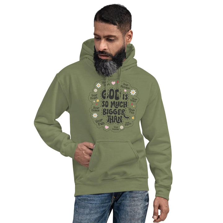 God Is Much Bigger Unisex Hoodie - Briadanna