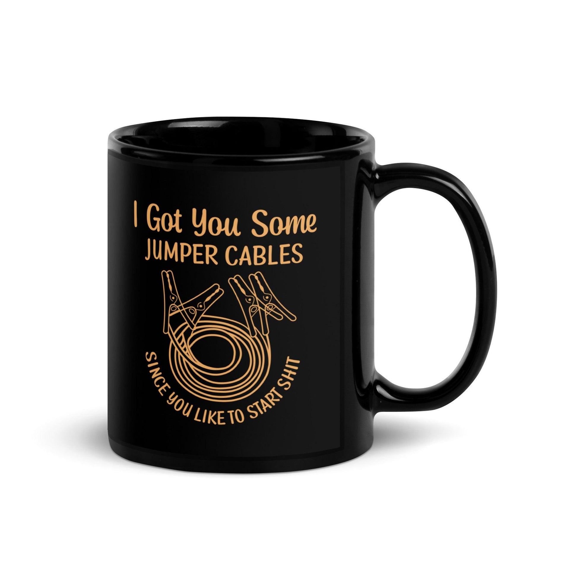 Got You Jumper Cables Glossy Mug - Briadanna