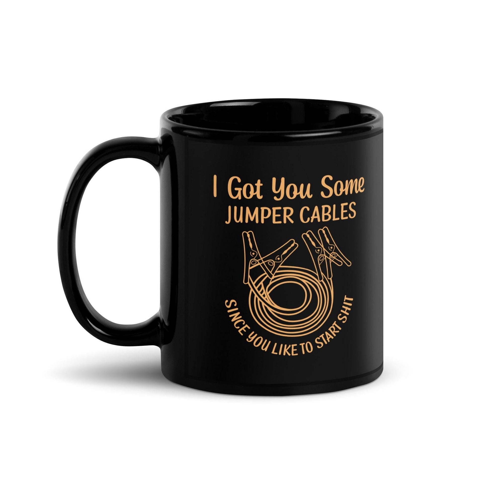 Got You Jumper Cables Glossy Mug - Briadanna