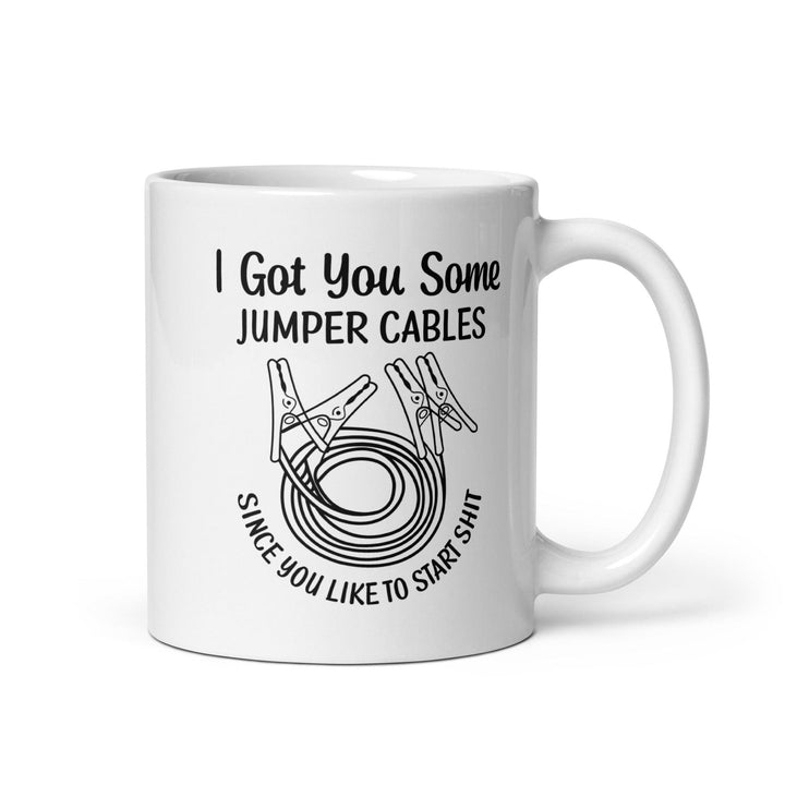 Got You Jumper Cables White Mug - Briadanna