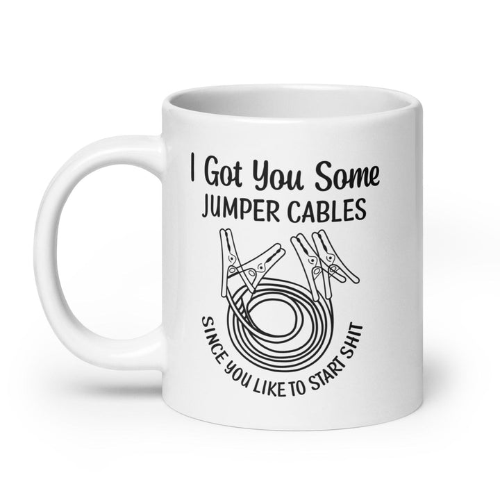 Got You Jumper Cables White Mug - Briadanna