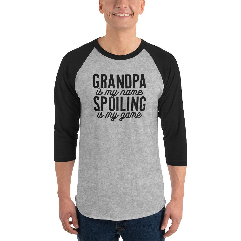 “Grandpa Is My Name" 3/4 Raglan Tee - Briadanna