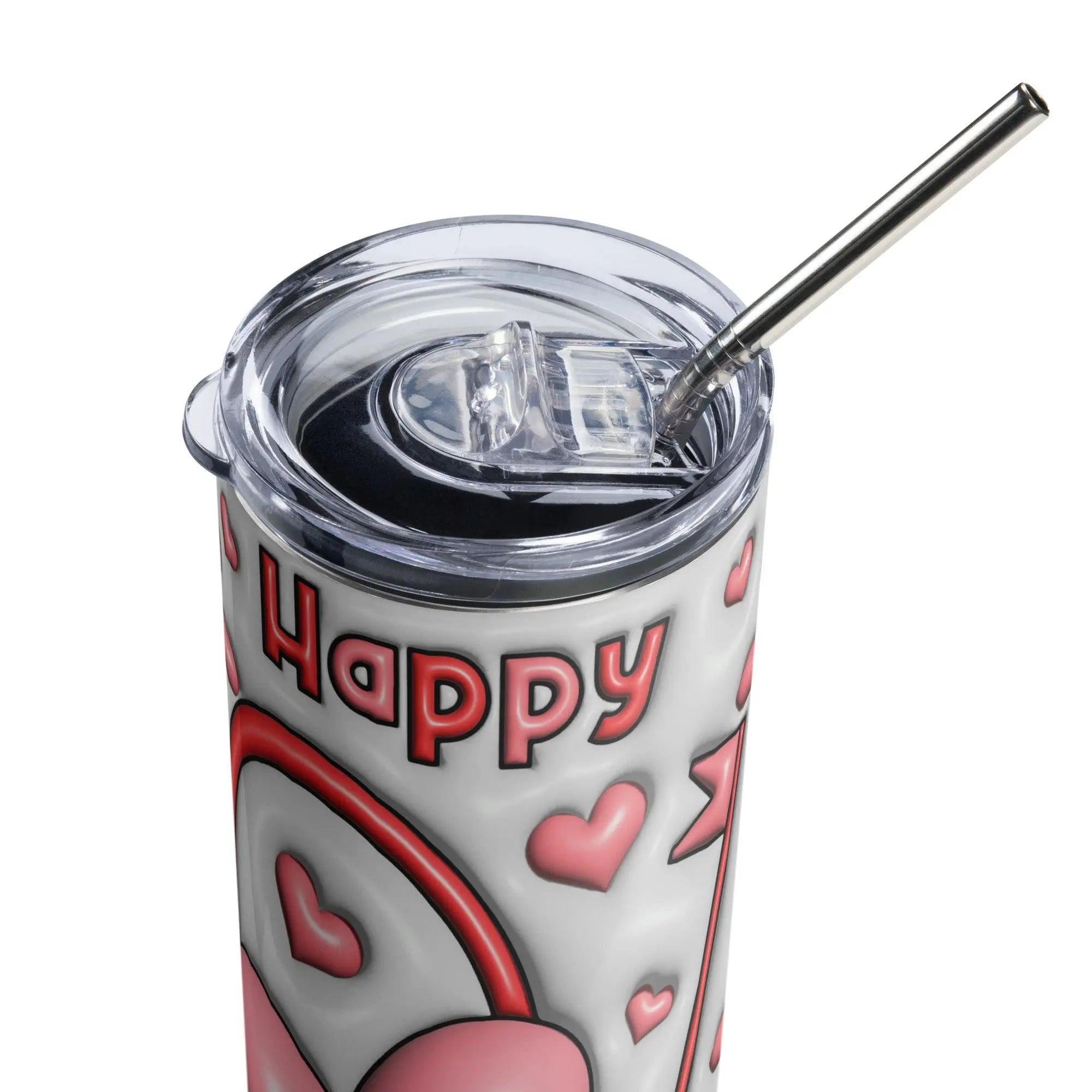 Happy Valentine Day 3D Tumbler - Briadanna