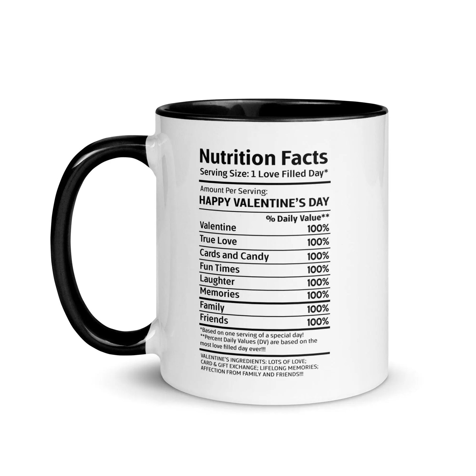 Happy Valentine's Nutrition Facts Mug - Briadanna