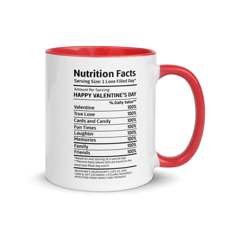 Happy Valentine's Nutrition Facts Mug - Briadanna