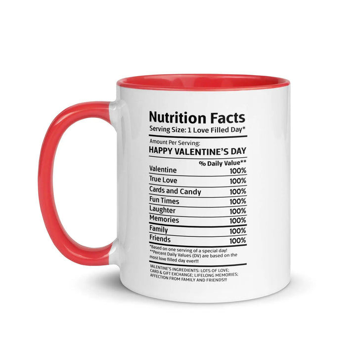 Happy Valentine's Nutrition Facts Mug - Briadanna