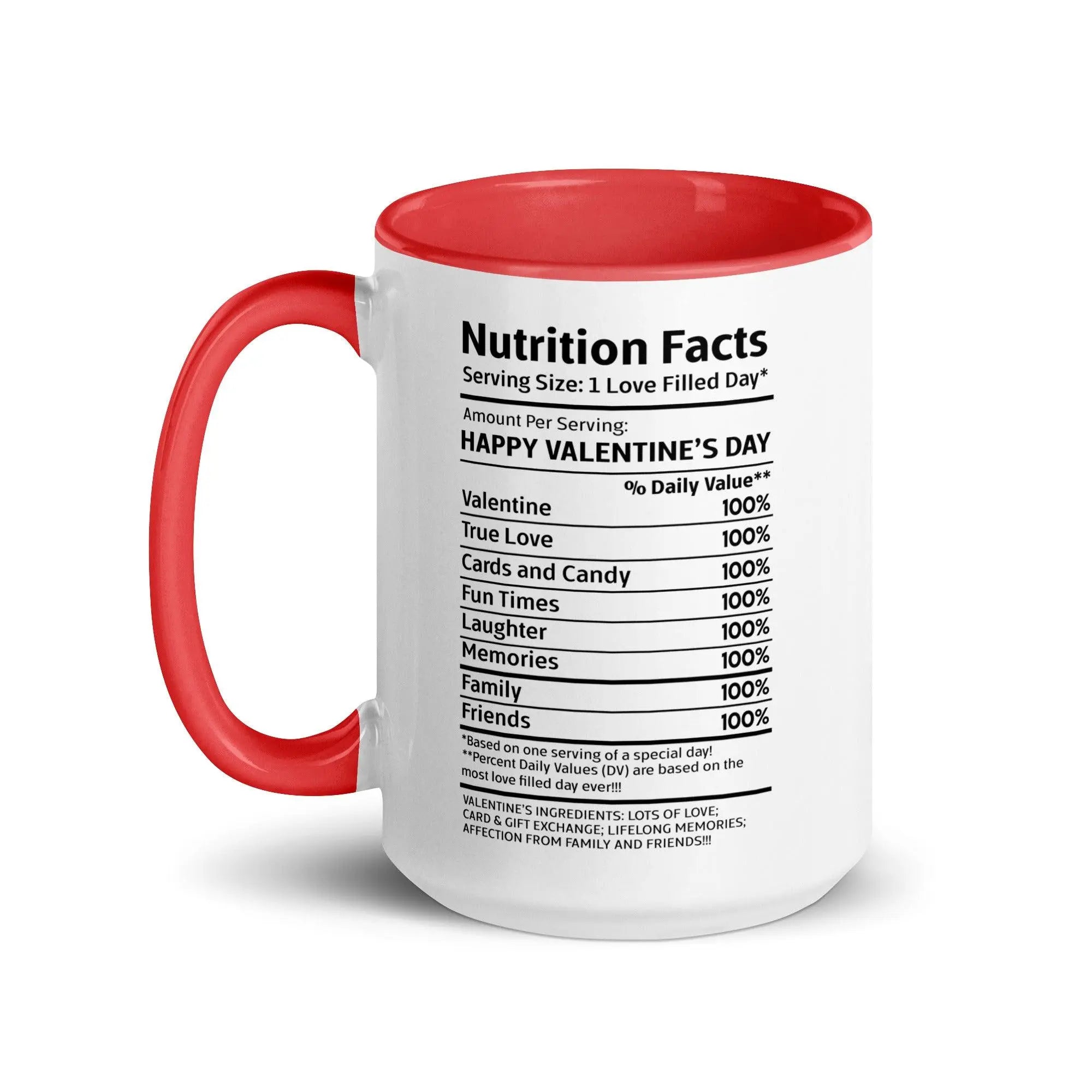 Happy Valentine's Nutrition Facts Mug - Briadanna