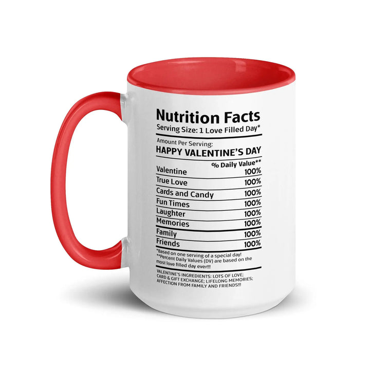 Happy Valentine's Nutrition Facts Mug - Briadanna