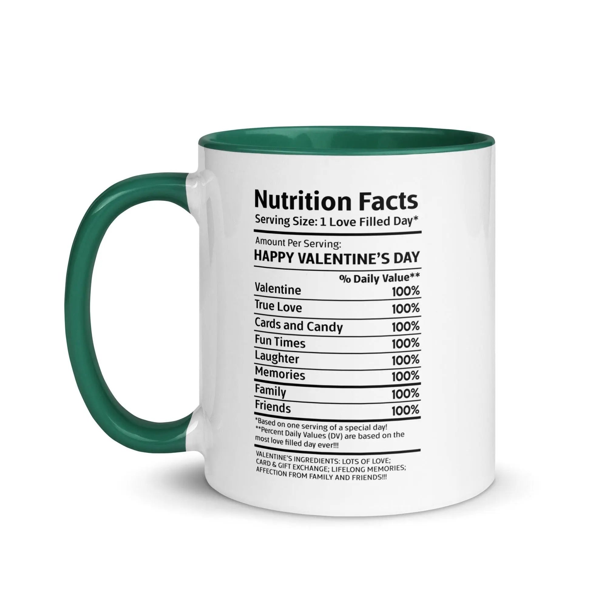 Happy Valentine's Nutrition Facts Mug - Briadanna