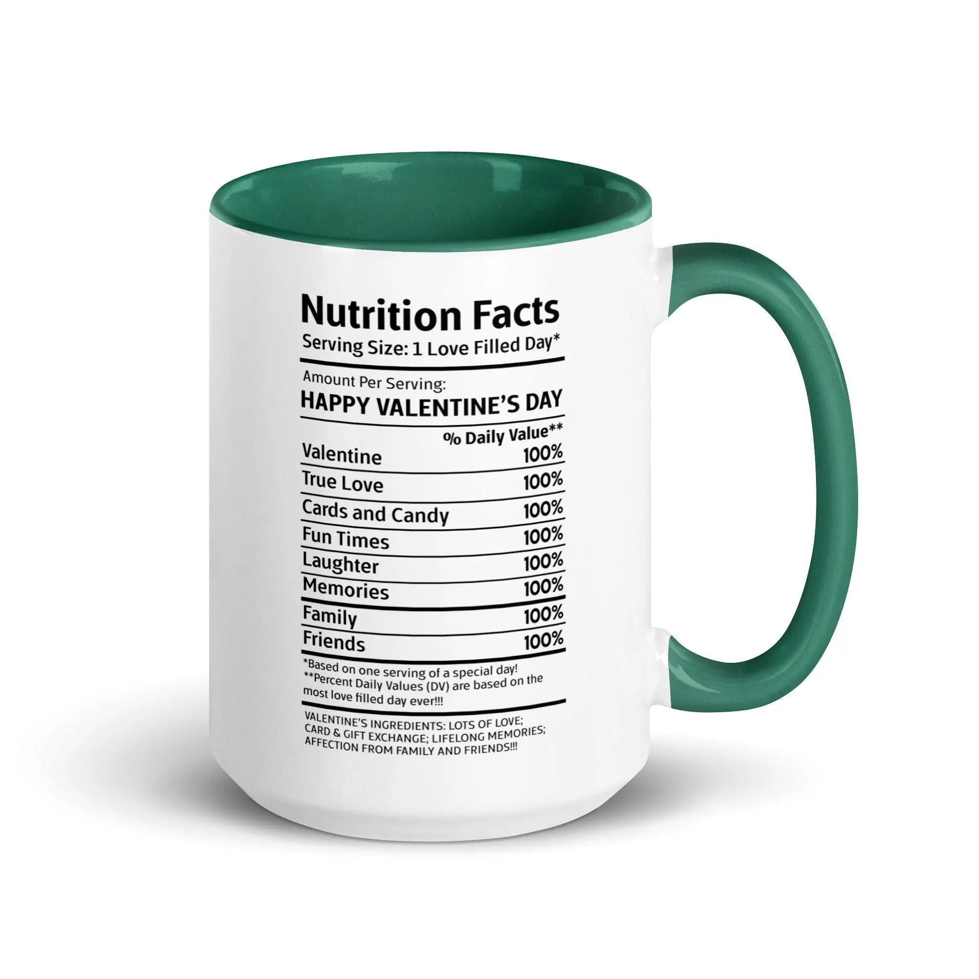 Happy Valentine's Nutrition Facts Mug - Briadanna