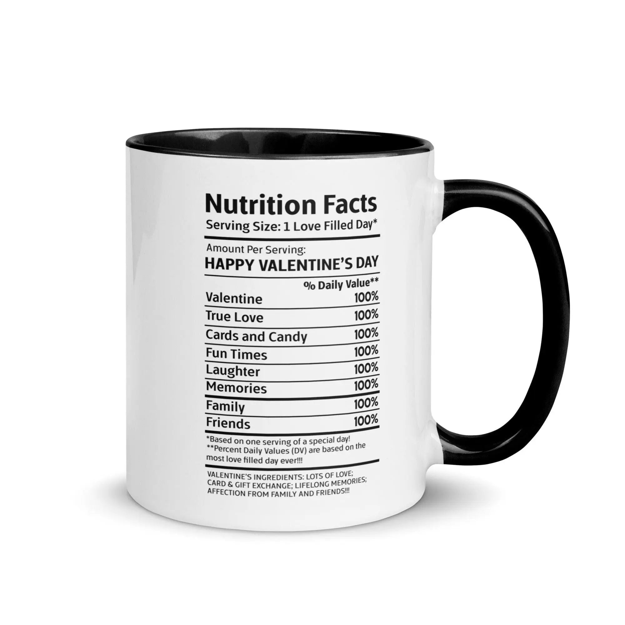 Happy Valentine's Nutrition Facts Mug - Briadanna