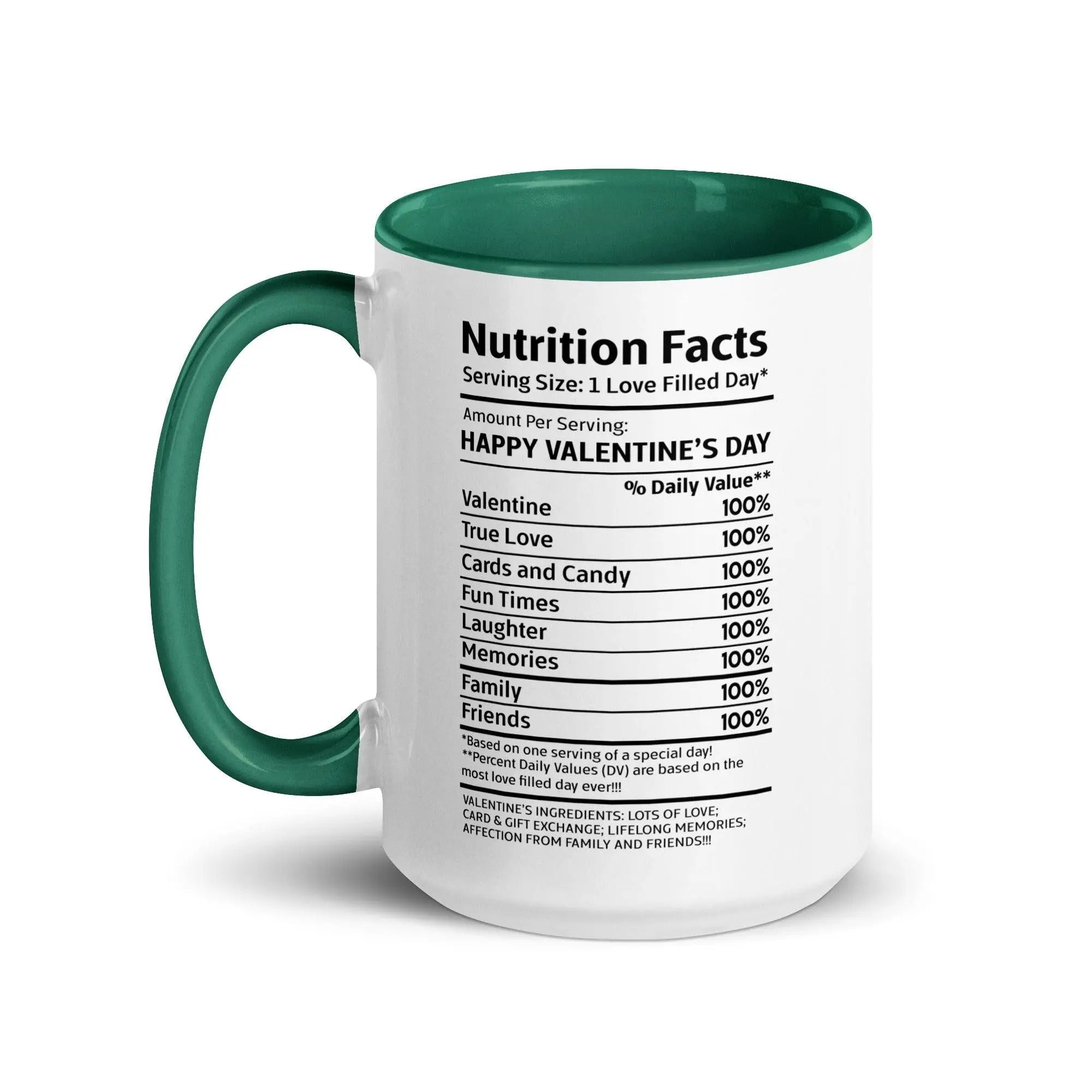 Happy Valentine's Nutrition Facts Mug - Briadanna