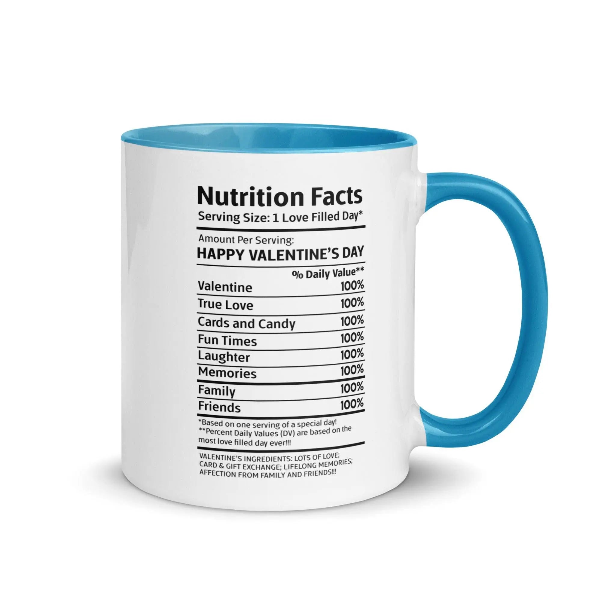 Happy Valentine's Nutrition Facts Mug - Briadanna