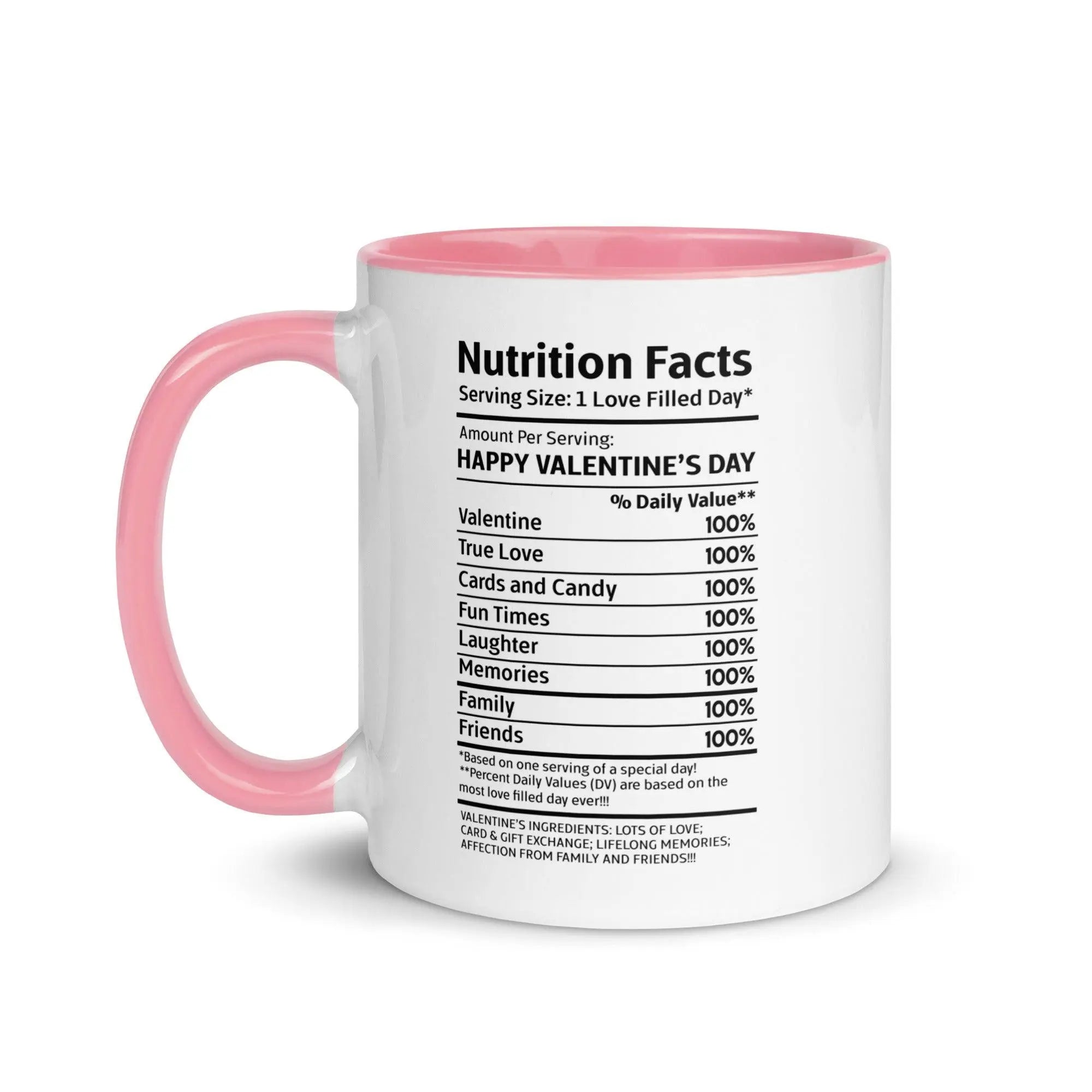 Happy Valentine's Nutrition Facts Mug - Briadanna