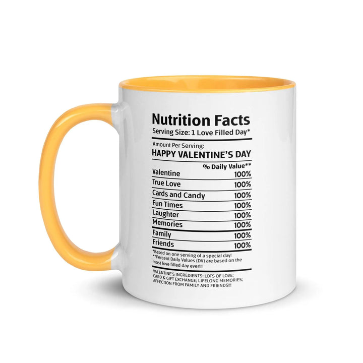 Happy Valentine's Nutrition Facts Mug - Briadanna