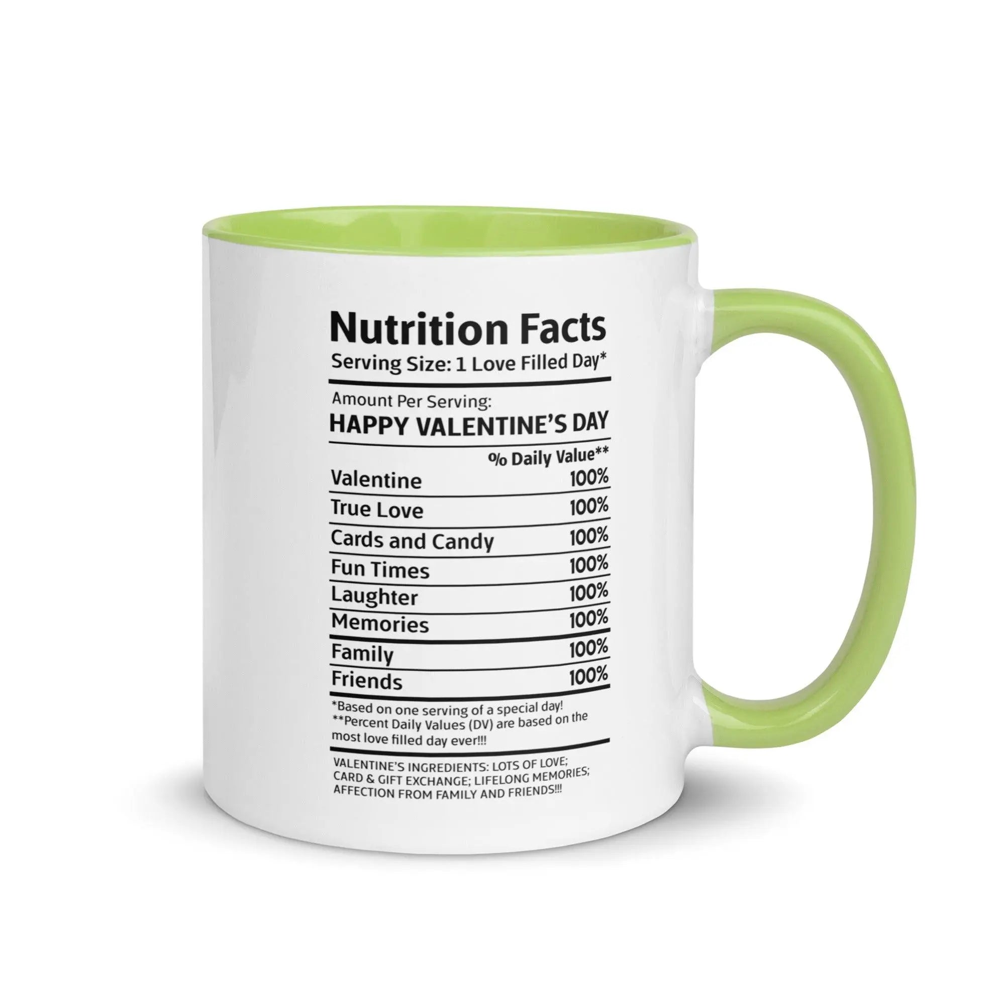 Happy Valentine's Nutrition Facts Mug - Briadanna