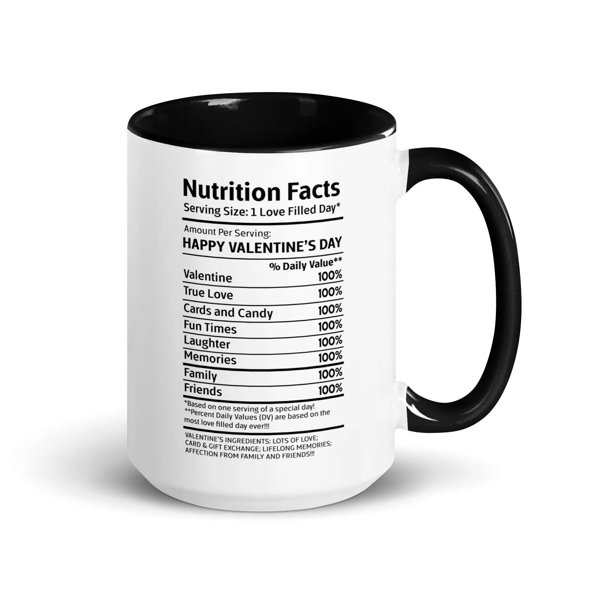 Happy Valentine's Nutrition Facts Mug - Briadanna