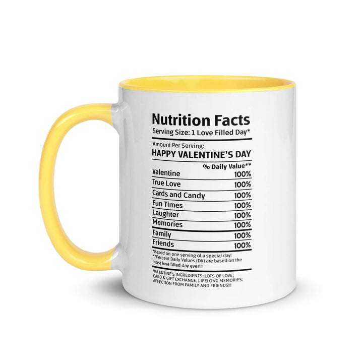 Happy Valentine's Nutrition Facts Mug - Briadanna