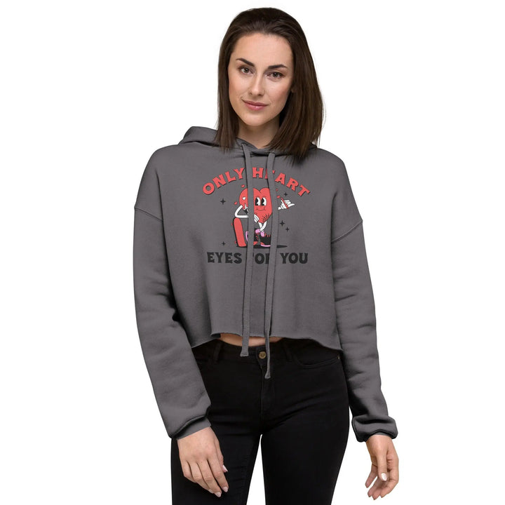 Heart Eyes For You Crop Hoodie - Briadanna