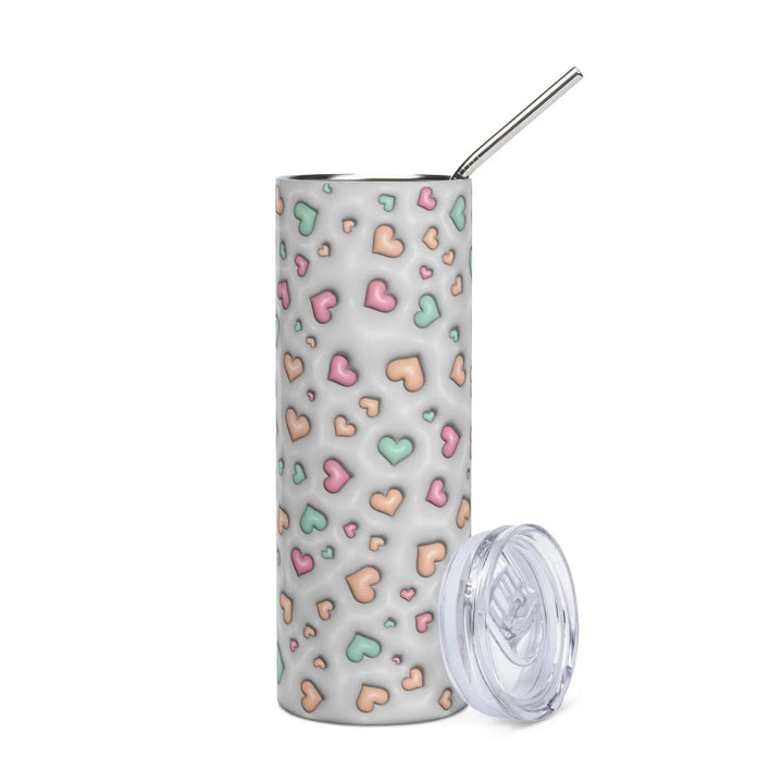 Hearts 3D Inflated Valentine Tumbler - Briadanna