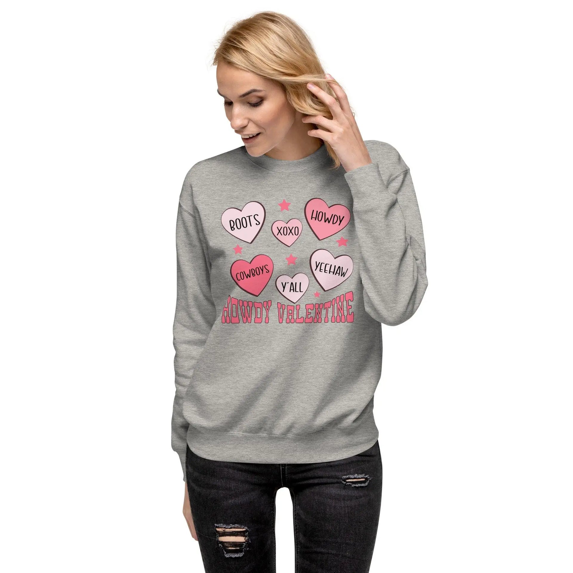 Howdy Valentine Premium Sweatshirt - Briadanna