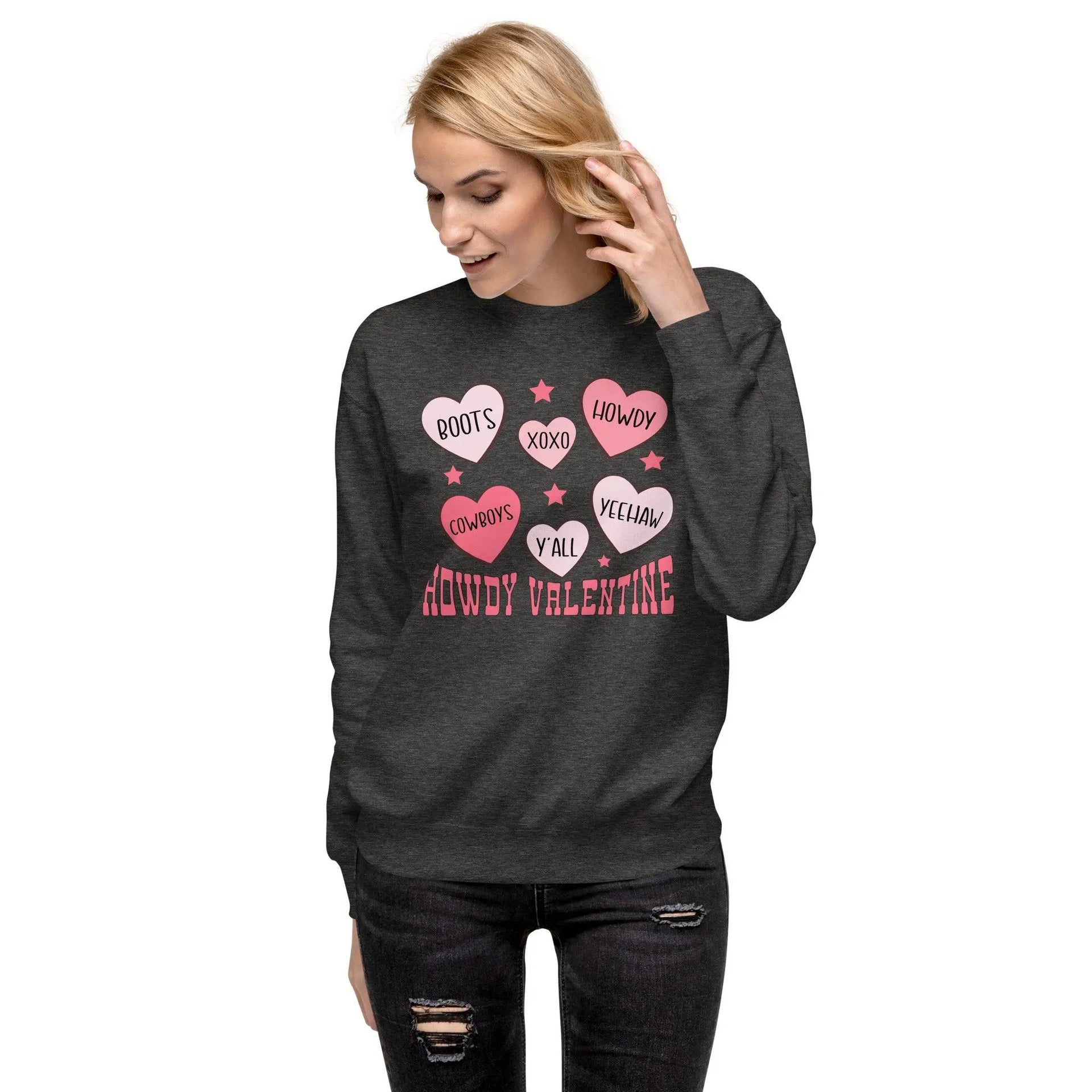 Howdy Valentine Premium Sweatshirt - Briadanna