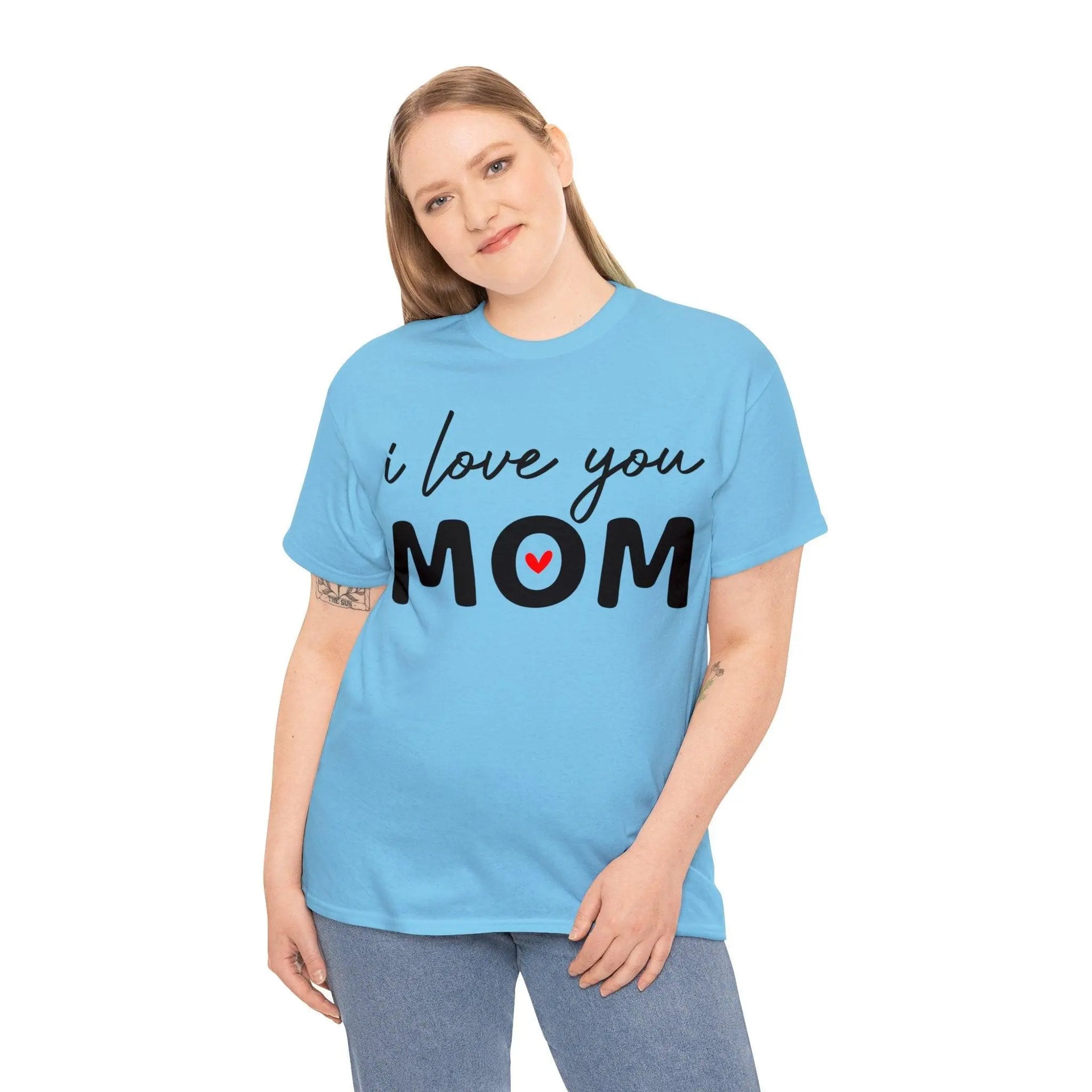 "I Love You Mom" Cotton Tee - Briadanna