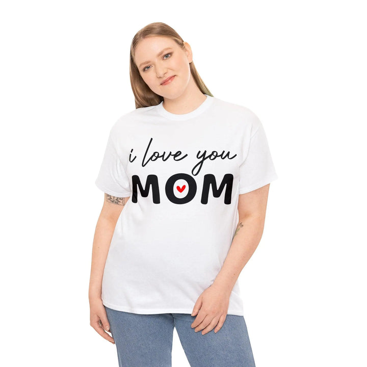 "I Love You Mom" Cotton Tee - Briadanna