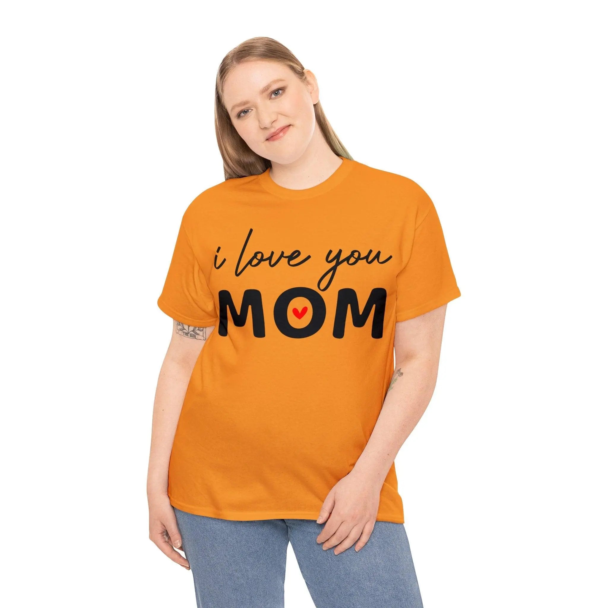 "I Love You Mom" Cotton Tee - Briadanna