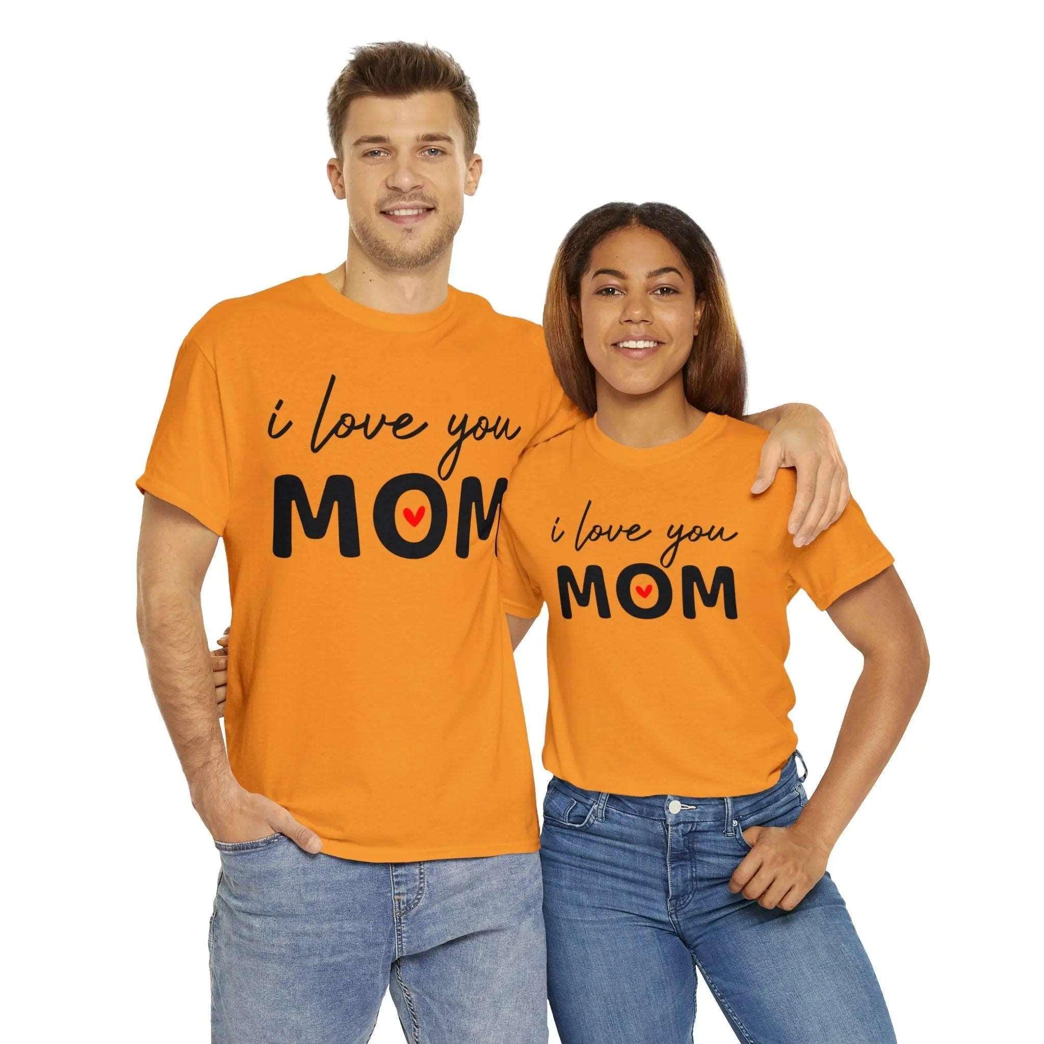 "I Love You Mom" Cotton Tee - Briadanna