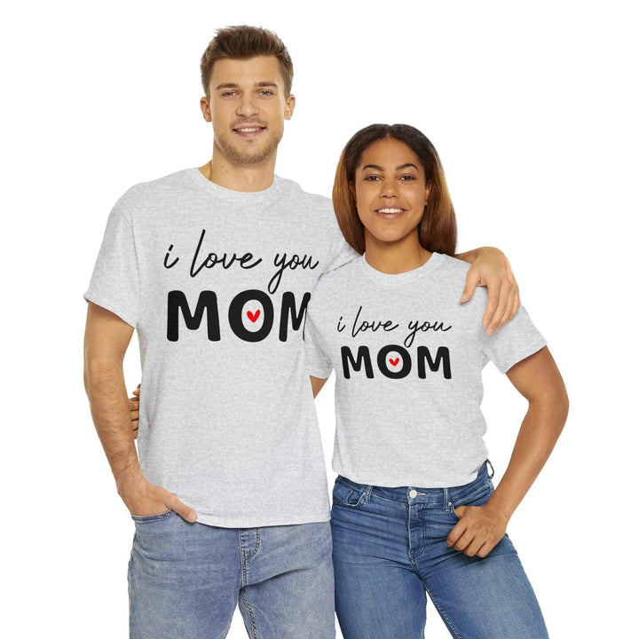 "I Love You Mom" Cotton Tee - Briadanna