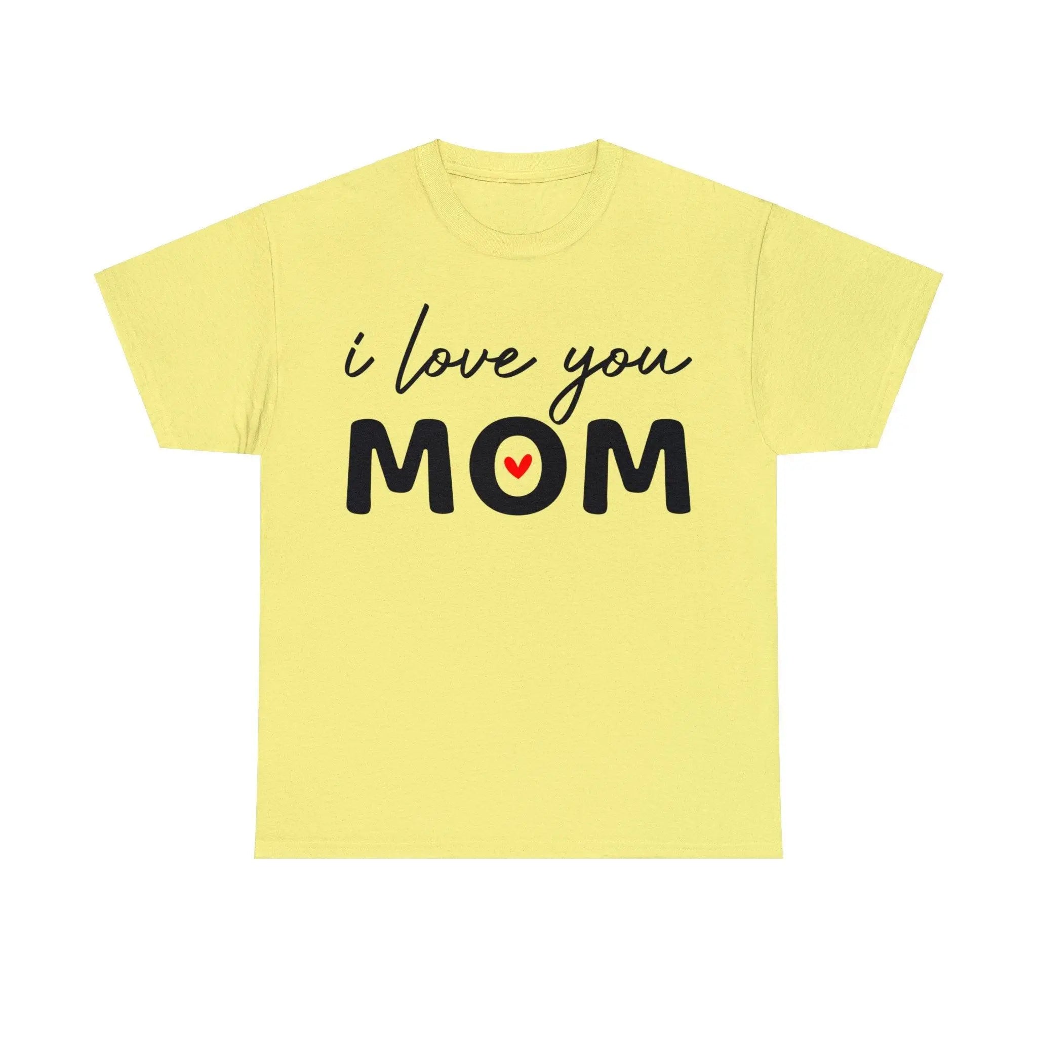 "I Love You Mom" Cotton Tee - Briadanna