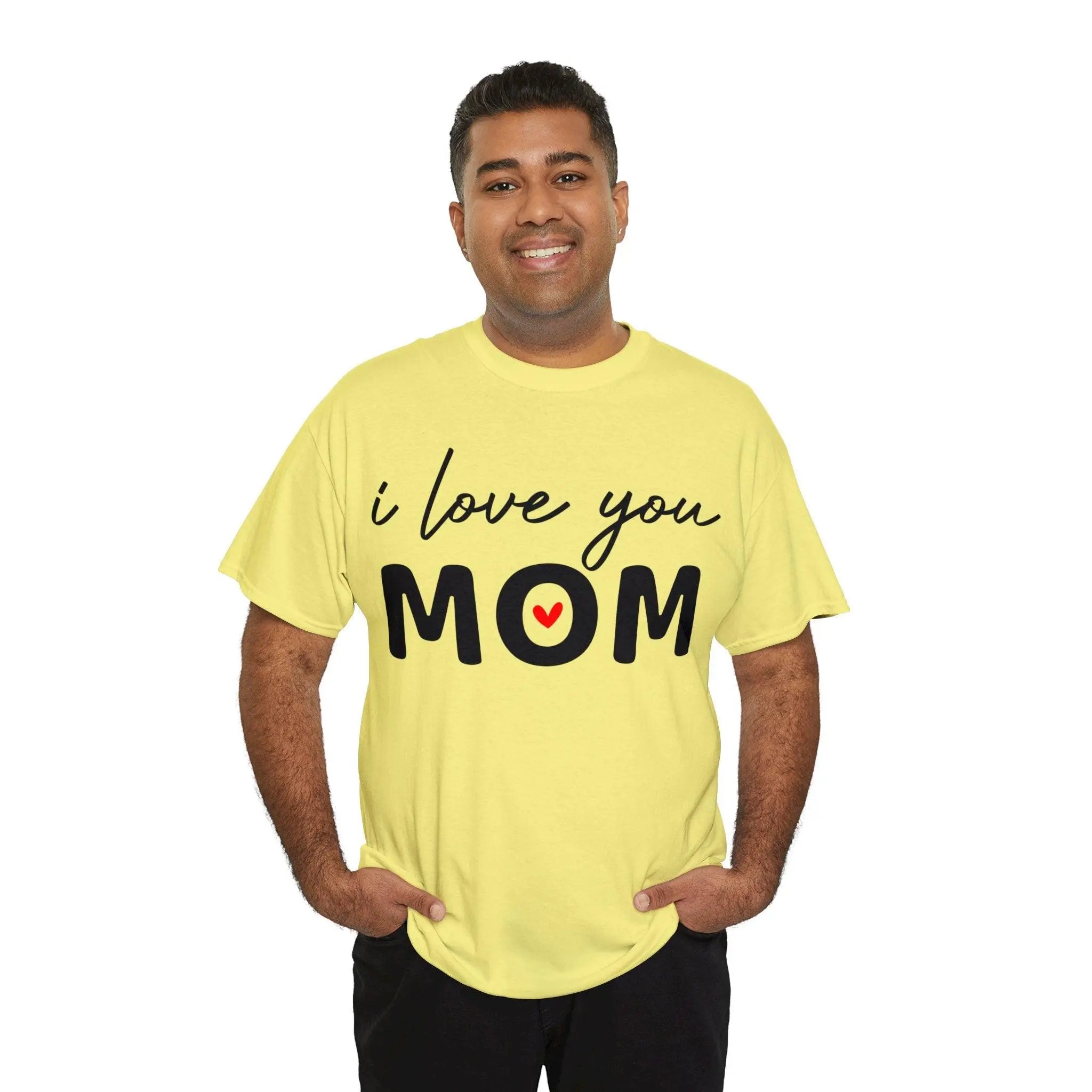 "I Love You Mom" Cotton Tee - Briadanna