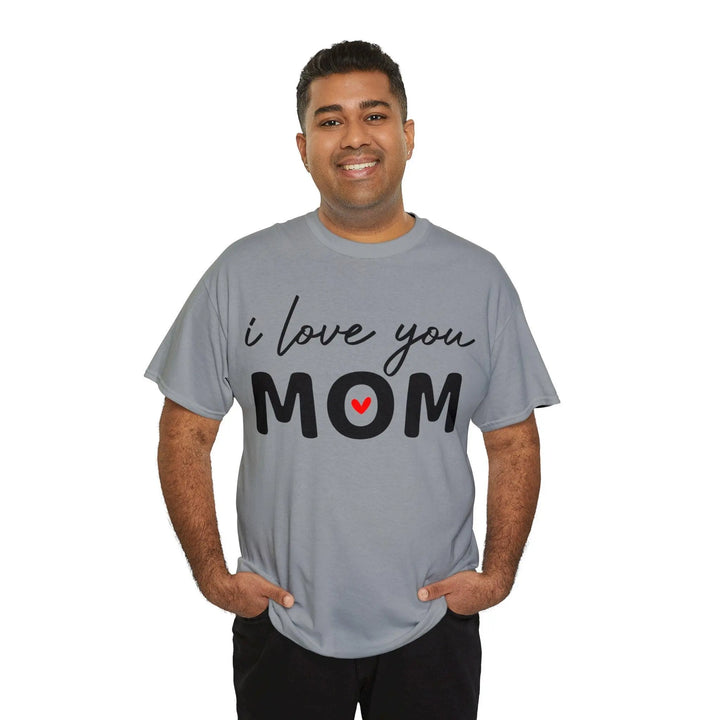 "I Love You Mom" Cotton Tee - Briadanna